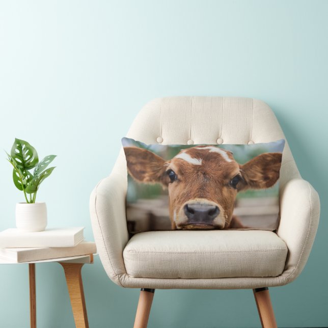 Cutest Baby djur | Little Cow Calf Lumbarkudde (Stol)