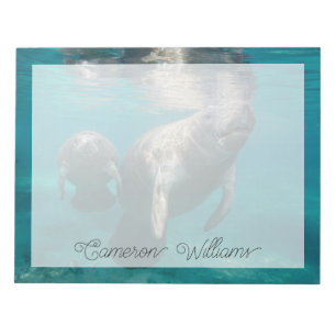 Cutest Baby djur Manatee & Baby Anteckningsblock