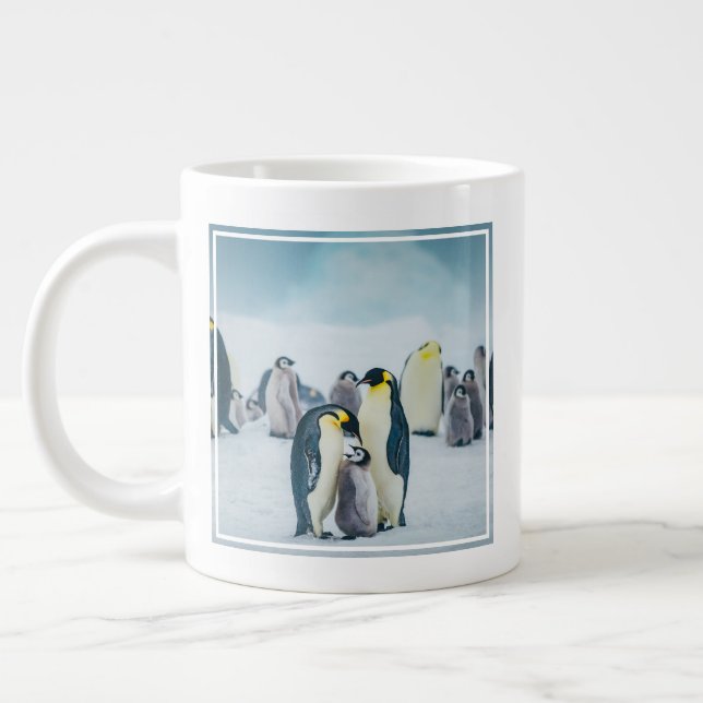 Cutest Baby djur | Matat av Baby Penguin Jumbo Mugg (Vänster)
