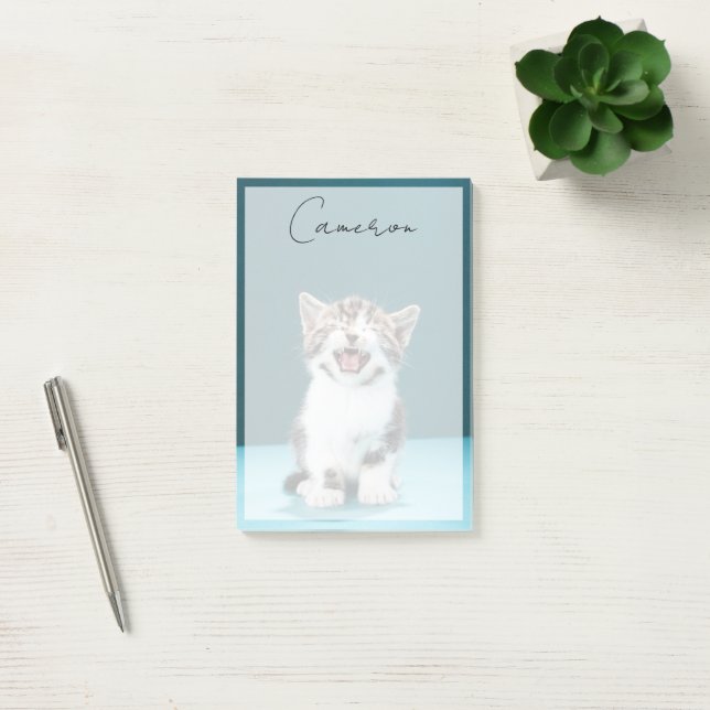 Cutest Baby djur | Meading Baby Kitten Post-it Block (Kontor)