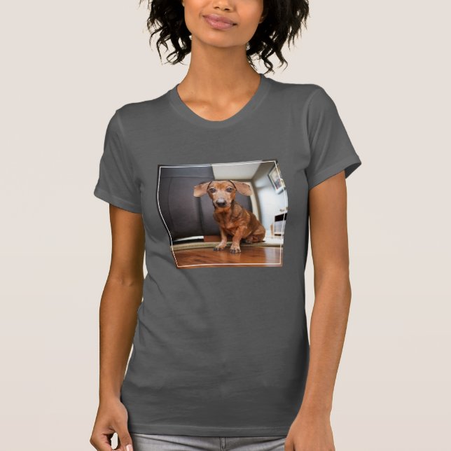 Cutest Baby djur | Mini Dachshund Puppy T Shirt (Framsida)