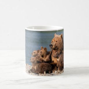 Cutest Baby djur   Mor Björn och Unge Kaffemugg