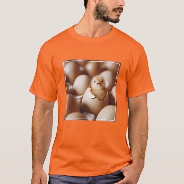 Cutest Baby djur | NYFÖDD BEBIS CHICK T Shirt (Framsida)
