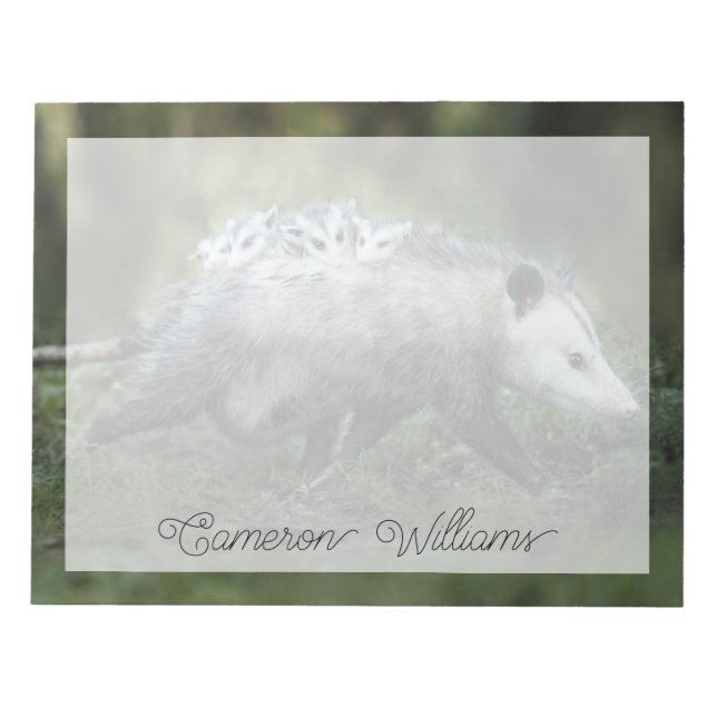 Cutest Baby djur | Opossum Mamma & Kids Anteckningsblock (Framsida)
