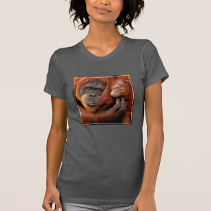 Cutest Baby djur Orangutan Mamma & Baby T Shirt