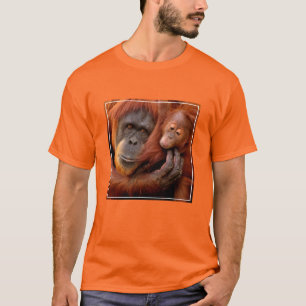 Cutest Baby djur   Orangutan Mamma & Baby T Shirt