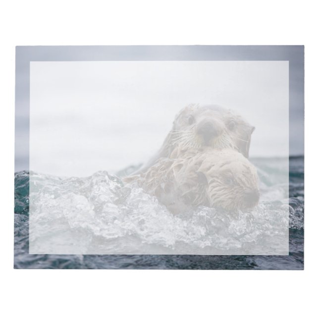 Cutest Baby djur | Otter Baby och Mor Anteckningsblock (Framsida)