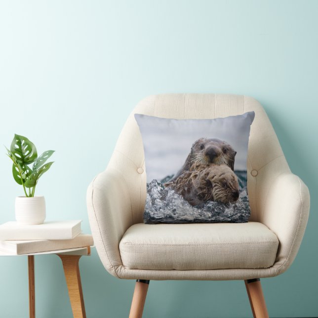 Cutest Baby djur | Otter Baby och Mor Kudde (Stol)