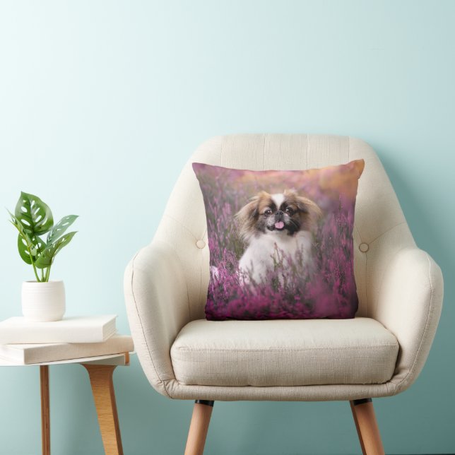 Cutest Baby djur | Pekingese Puppy Kudde (Stol)