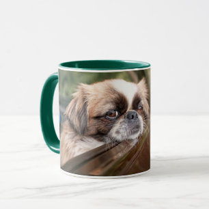 Cutest Baby djur Pekingesisk marionett i bil Mugg