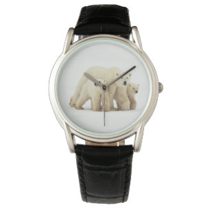 Cutest Baby djur Polar Bear Family Armbandsur