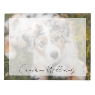 Cutest Baby djur Puppy Australian shepherd Anteckningsblock