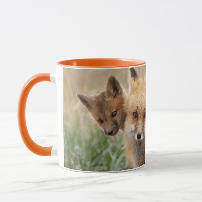 Cutest Baby djur | Red Fox & Baby Mugg (Vänster)