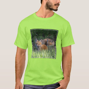 Cutest Baby djur   Red Fox Kit Syskon T Shirt