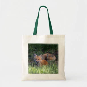 Cutest Baby djur Red Fox Kit Syskon Tygkasse