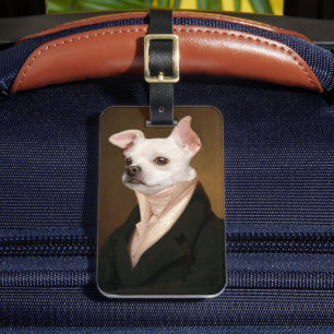 Cutest Baby djur Royal Chihuahua Porträtt Bagagebricka