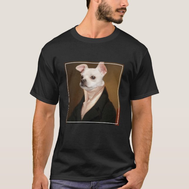 Cutest Baby djur | Royal Chihuahua Porträtt T Shirt (Framsida)
