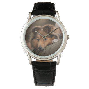 Cutest Baby djur Shetland Sheepdog Puppy Armbandsur