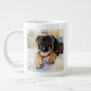 Cutest Baby djur   Shy Old English Bulldog Jumbo Mugg
