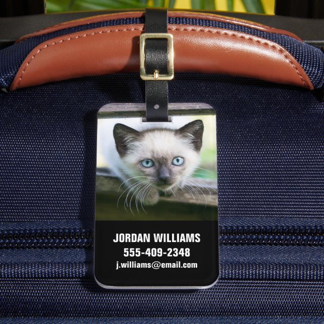 Cutest Baby djur | Siamese Kitten 2 Bagagebricka (Framsida Insitu 2)