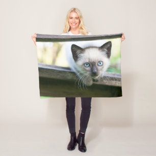 Cutest Baby djur Siamese Kitten 2 Fleecefilt