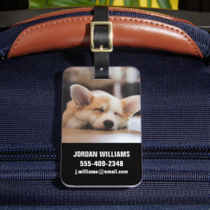 Cutest Baby djur Sömnig Corgi Bagagebricka