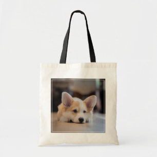 Cutest Baby djur Sömnig Corgi Puppy Tygkasse