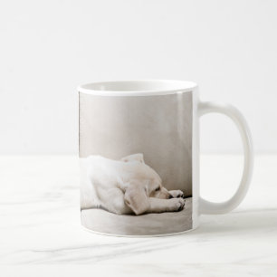 Cutest Baby djur Sömnig Gult Labour Puppy Kaffemugg
