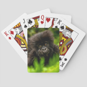 Cutest Baby djur Spädbarnsberg Gorilla Casinokort