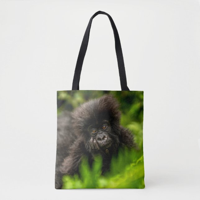 Cutest Baby djur | Spädbarnsberg Gorilla Tygkasse (Framsida)
