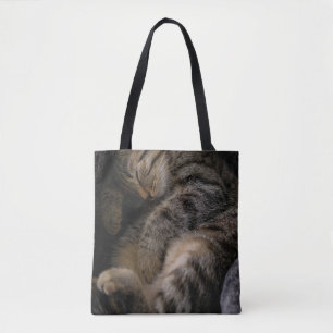 Cutest Baby djur Spipande Tabby katt Tygkasse