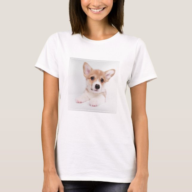 Cutest Baby djur | Sweet Baby Corgi T Shirt (Framsida)