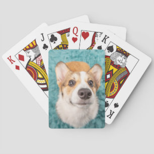 Cutest Baby djur   Sweet Corgi Puppy Ansikte Casinokort