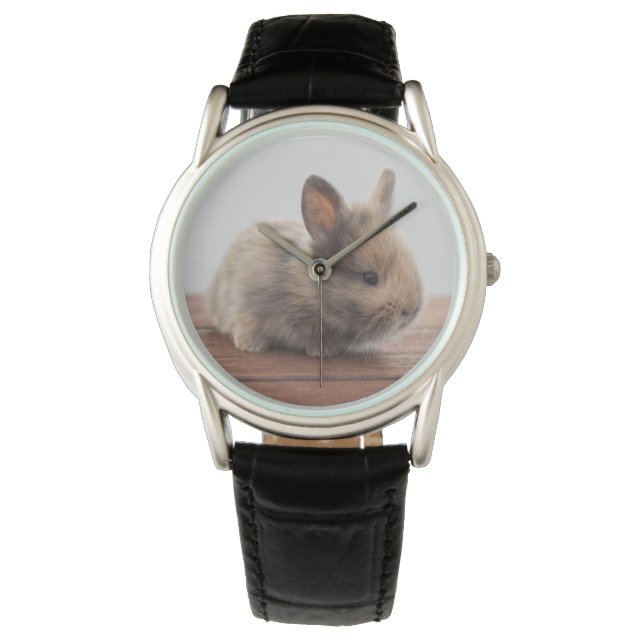 Cutest Baby djur | Tiny Baby Bunny Armbandsur (Framsida)