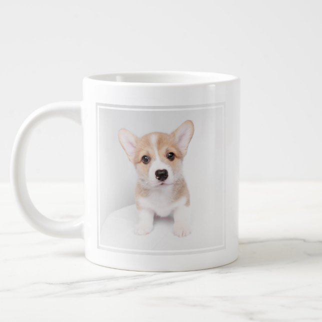 Cutest Baby djur | Tiny Corgi Jumbo Mugg (Vänster)