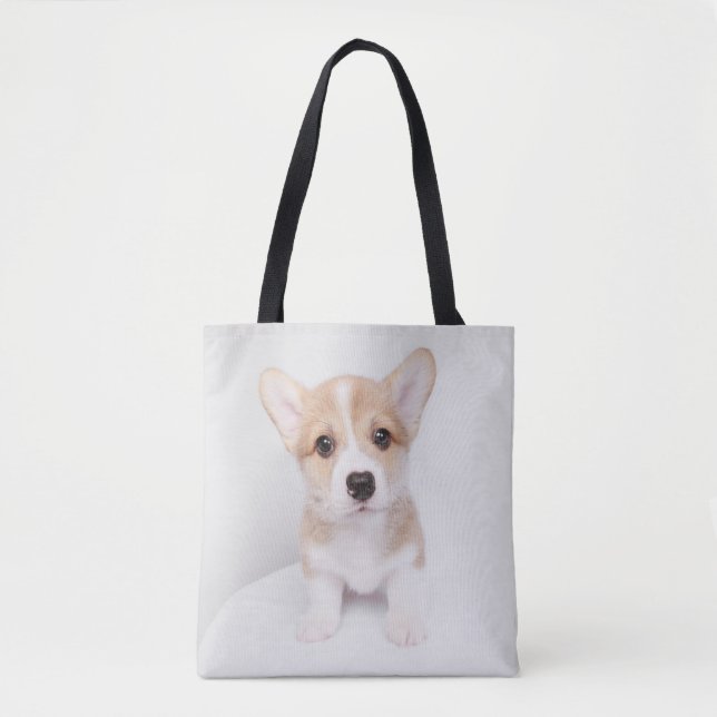 Cutest Baby djur | Tiny Corgi Tygkasse (Framsida)