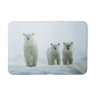 Cutest Baby djur Tre unga Polar Badrumsmatta