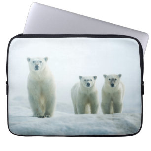 Cutest Baby djur Tre unga Polar Laptop Fodral