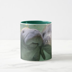 Cutest Baby djur Två manater Mugg