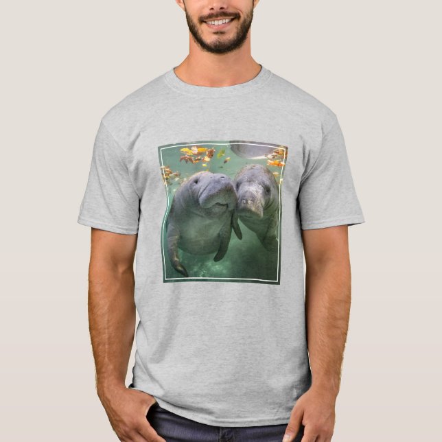 Cutest Baby djur | Två manater T Shirt (Framsida)