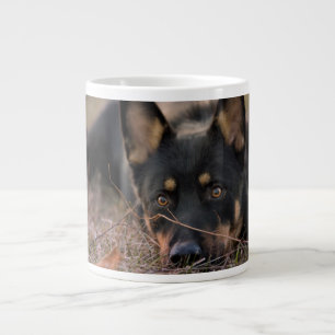 Cutest Baby djur Tysk shepherd Puppy Jumbo Mugg