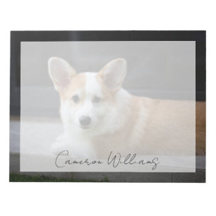 Cutest Baby djur Uppmjukning av Corgi Puppy Anteckningsblock