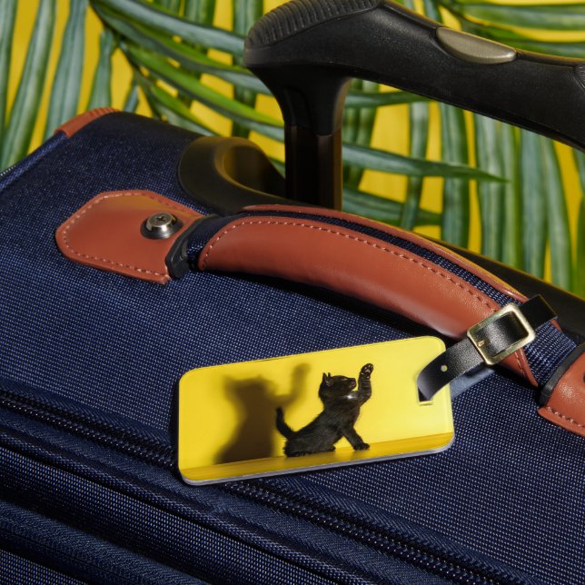 Cutest Baby djur | Uppspelning av svart katt Bagagebricka (Framsida Insitu 3)