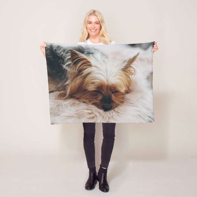 Cutest Baby djur | Yorkshire Terrier Fleecefilt (På plats)