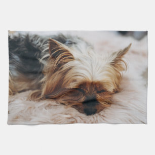 Cutest Baby djur Yorkshire Terrier Kökshandduk