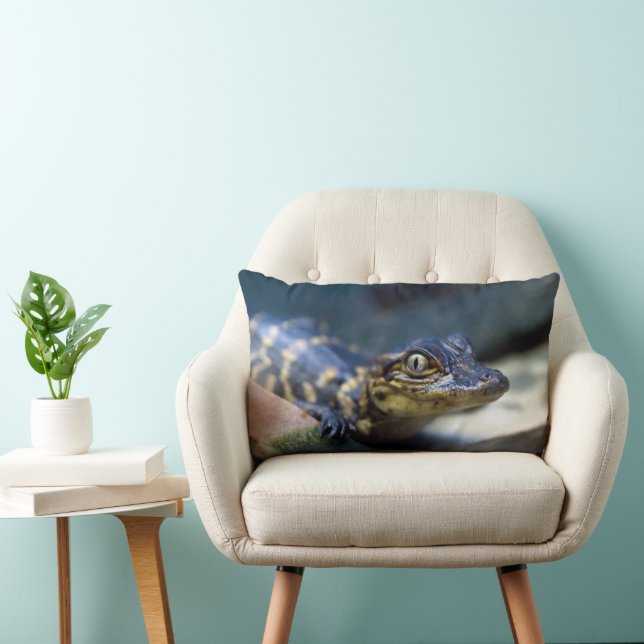 Cutest Baby djur | Young Alligator Lumbarkudde (Stol)