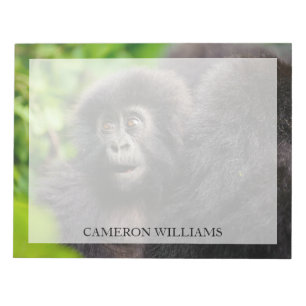 Cutest Baby djur Young Mountain Gorilla Anteckningsblock