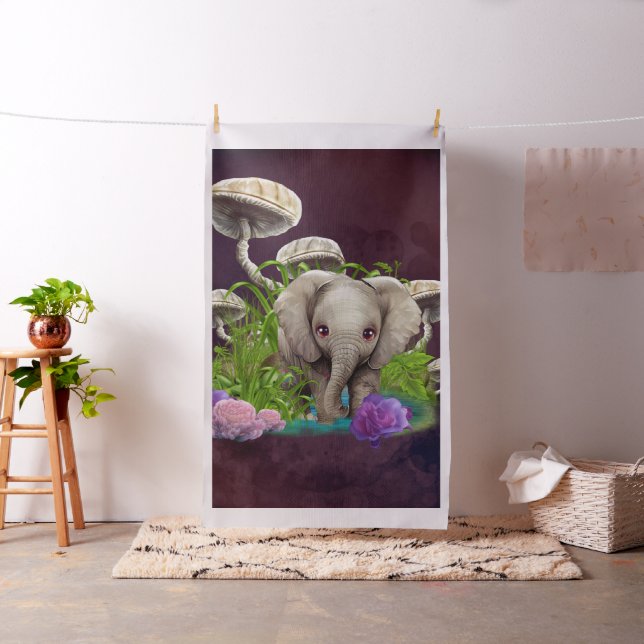 Cutest Baby Elephant Tyg (In Situ)