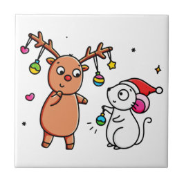 CUTEST BEST FRIENDS SHARING TAR KAKELPLATTA