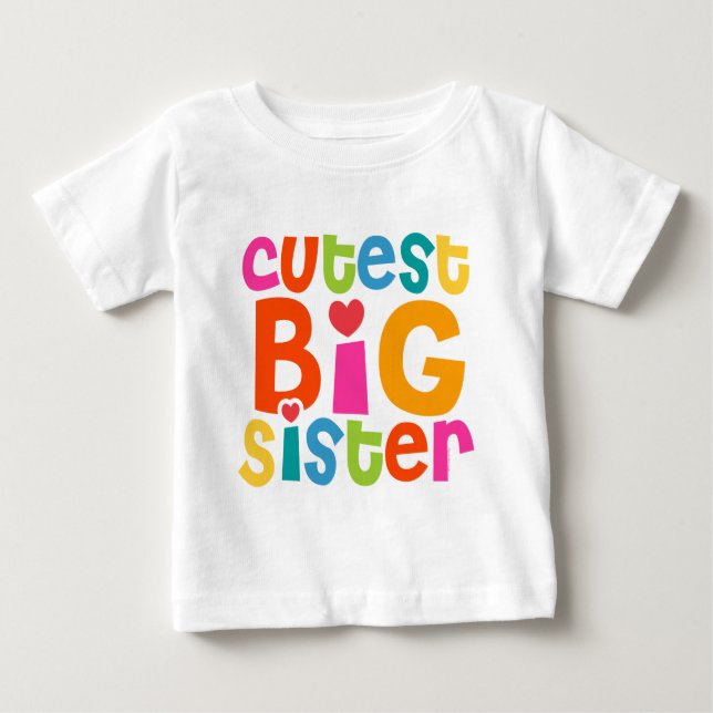 Cutest Big Sister T-shirt (Framsida)